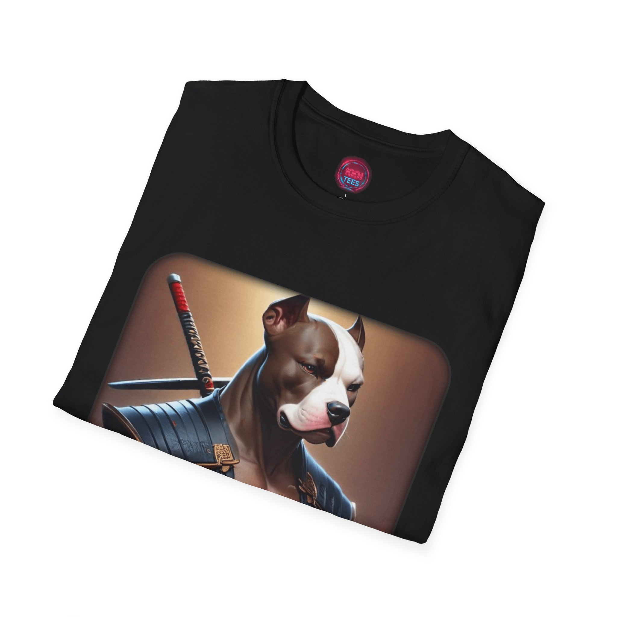Ninja Dog Unisex Softstyle T-Shirt - Cool Casual Wear for Pet Lovers - Image 4