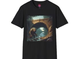 Fantasy Creature Adventure Vibes – Black Graphic Tee
