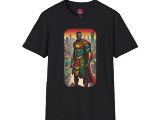 Heroic Vibes Unisex Softstyle T-Shirt - Bold Comic Design for Superhero Fans
