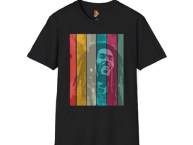 Reggae Legend Pop Art – Black Graphic Tee