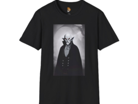 Spooky Vampire for Halloween – Black Graphic Tee