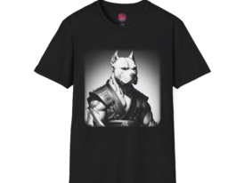 Epic Dog Warrior – Black Graphic Tee