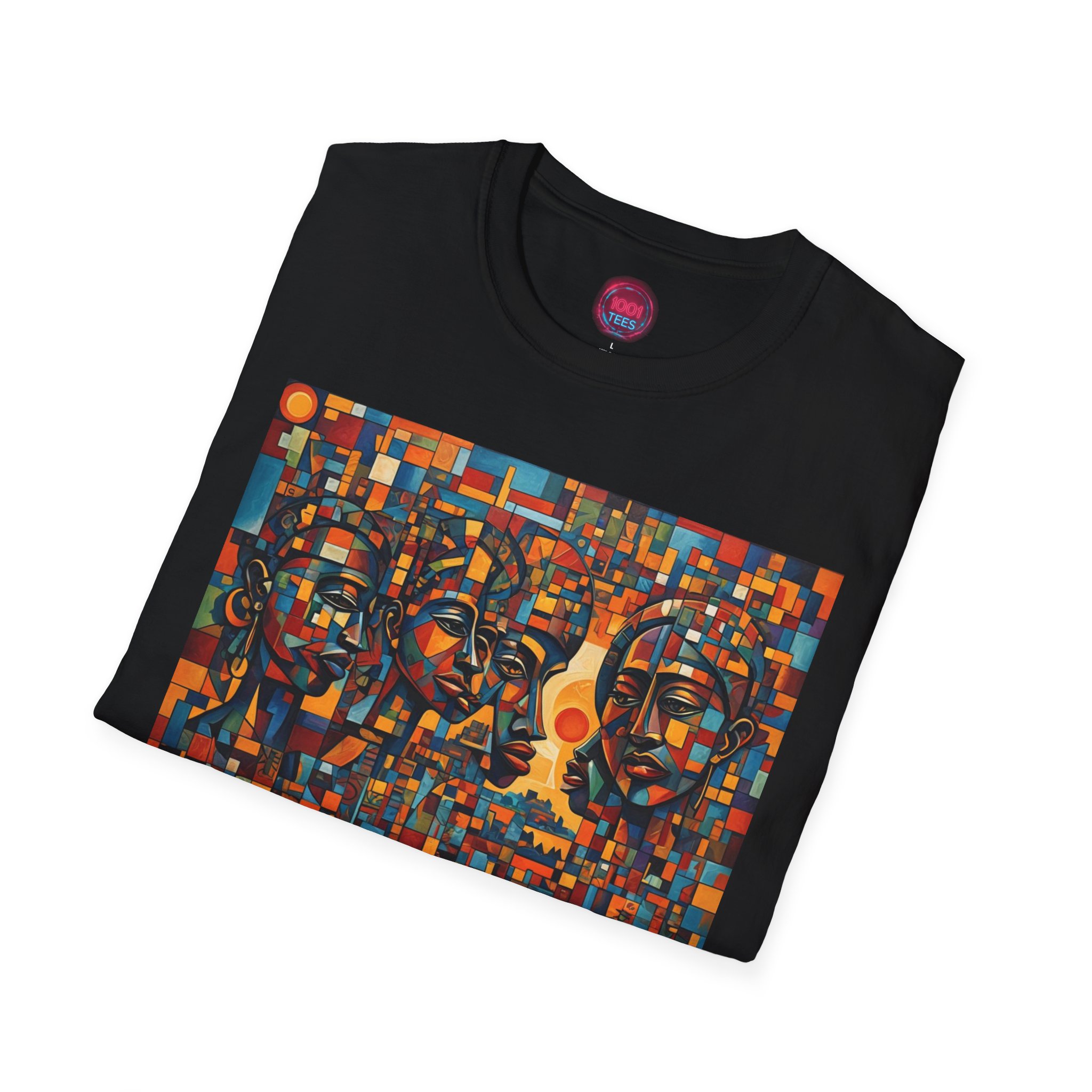 Bold Artistic Unisex T-Shirt | Abstract Face Design | Unique Fashion Statement - Image 4