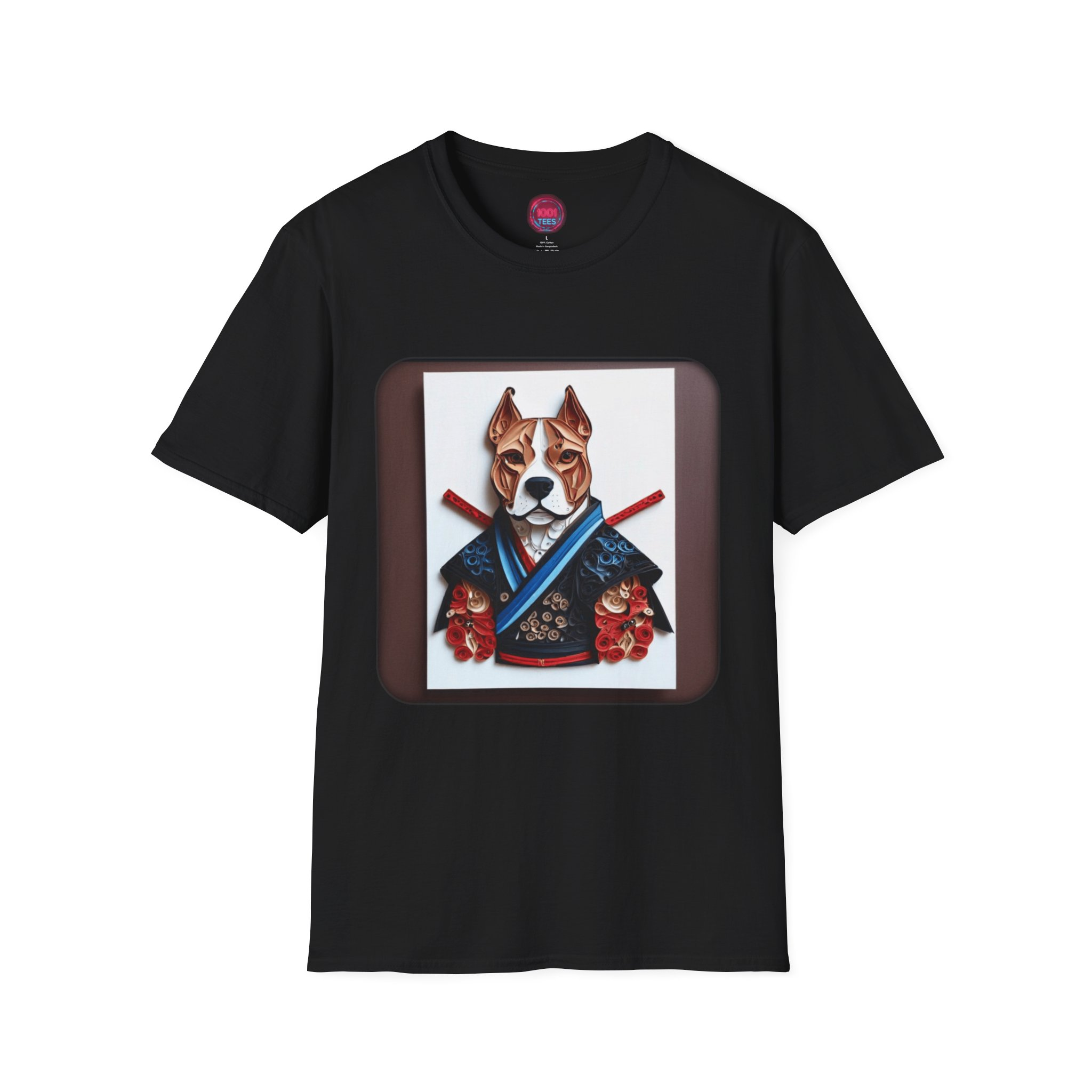 Samurai Dog Unisex Softstyle T-Shirt - Unique Pet Lover Tee