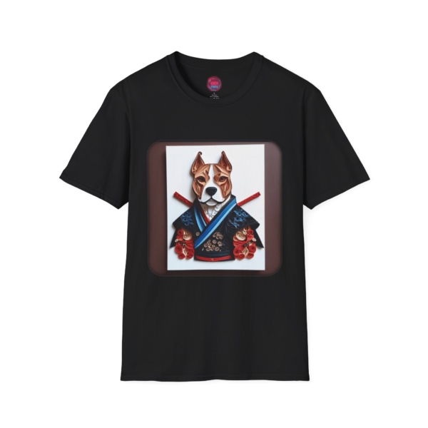 Samurai Dog Unisex Softstyle T-Shirt - Unique Pet Lover Tee
