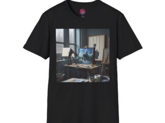 Art-Inspired Unisex Softstyle T-Shirt for Creative Souls