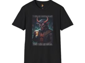 I Like My Coffee Black Just Like My Metal T-Shirt – Black Graphic Tee