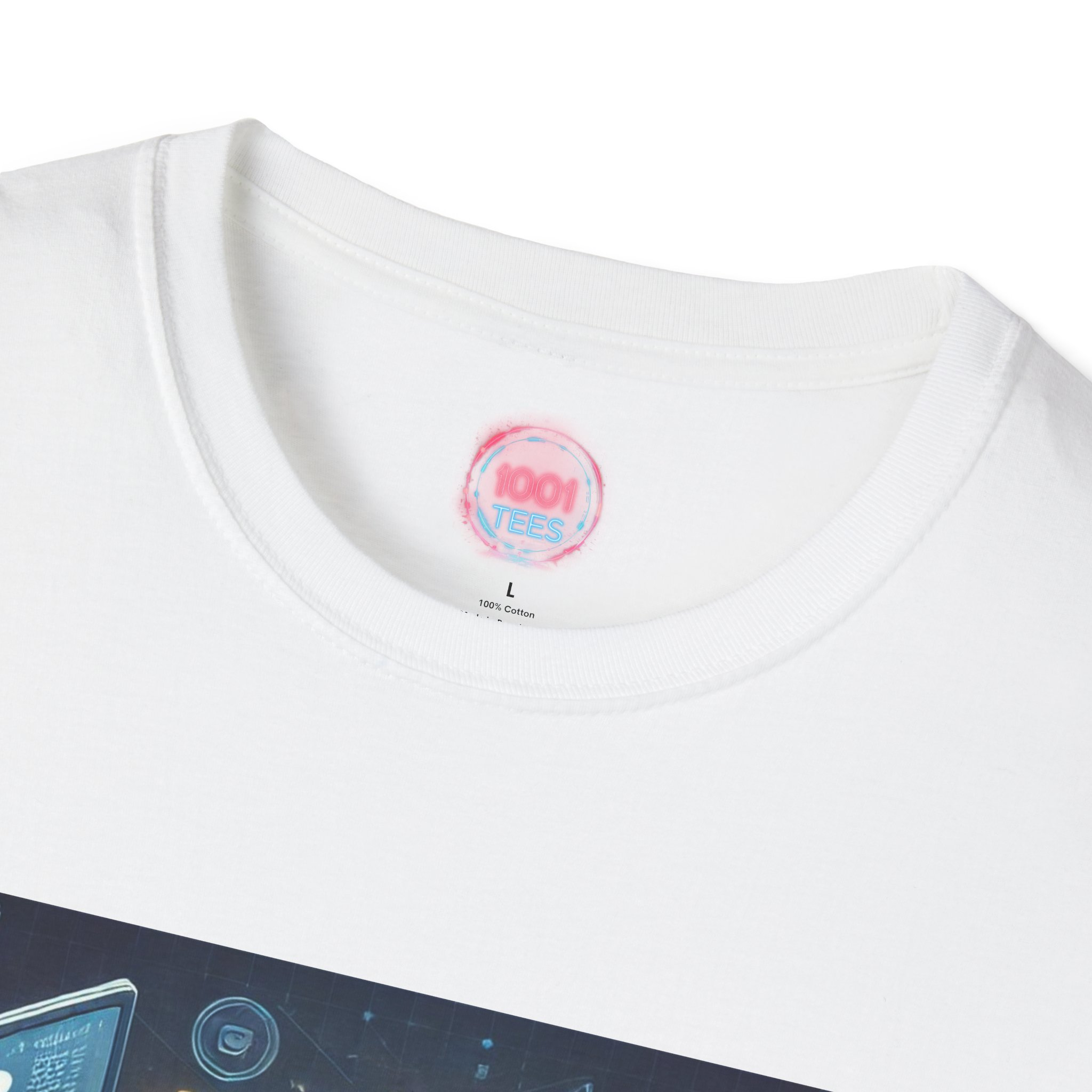 Cryptocurrency Unisex Softstyle T-Shirt – Bitcoin Design Graphic Tee - Image 3