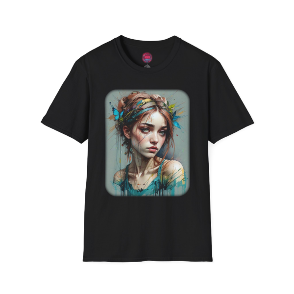 Artistic Portrait Unisex Softstyle T-Shirt - Unique Graphic Tee