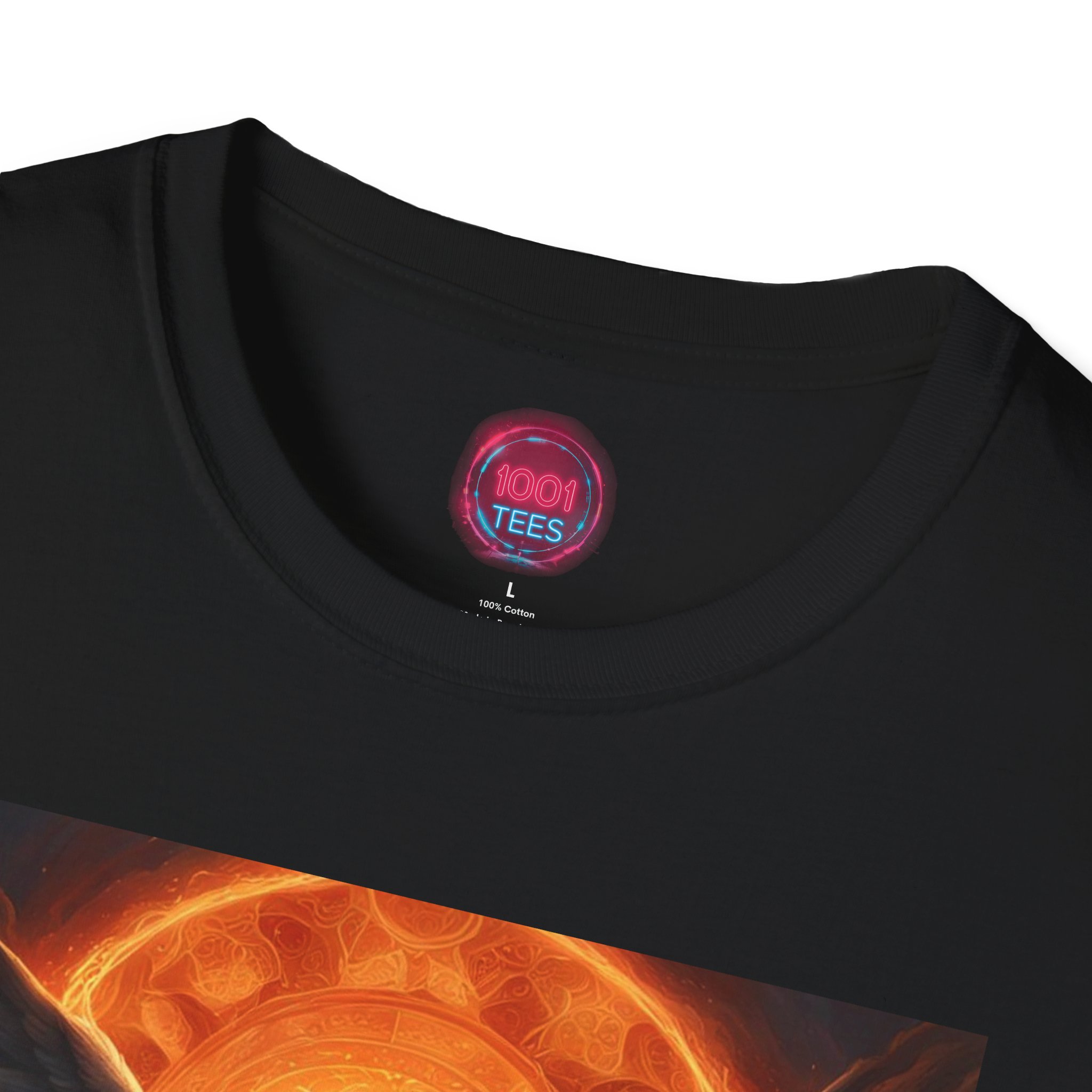 Celestial Warrior Unisex Softstyle T-Shirt - Perfect for Fantasy Lovers - Image 3