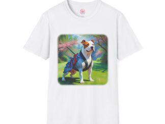 Dog Lover Unisex Softstyle T-Shirt - Vibrant Pet Art Tee