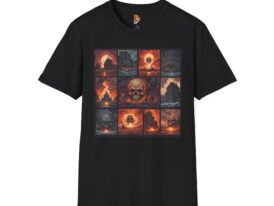 Epic Skull Art – Black Graphic Tee