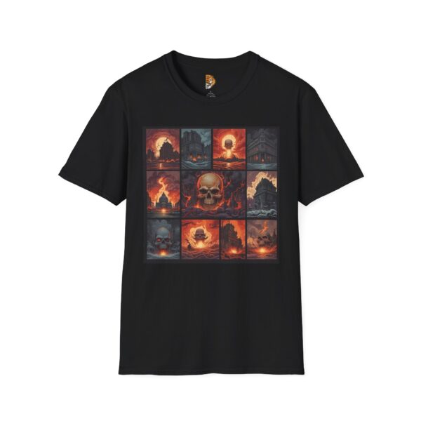 Epic Skull Art Unisex Softstyle T-Shirt - Perfect for Halloween & Music Festivals