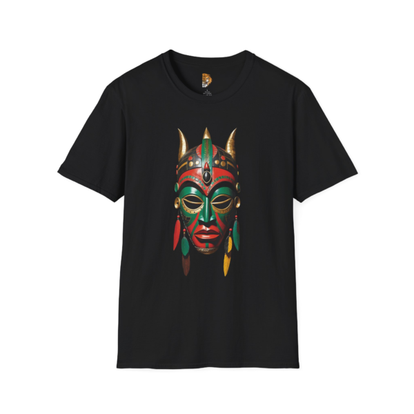 Cultural Celebration Unisex T-Shirt with Colorful Mask Design
