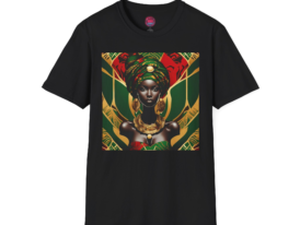 Empowering Black Woman Graphic T-Shirt | Tee for Celebrating Culture – Black Graphic Tee