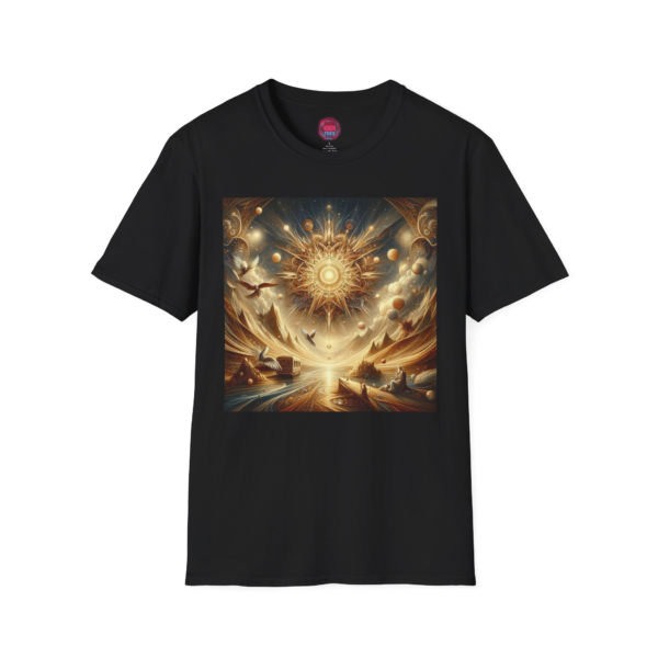 Celestial Art Unisex Softstyle T-Shirt - Cosmic Design for Art Lovers