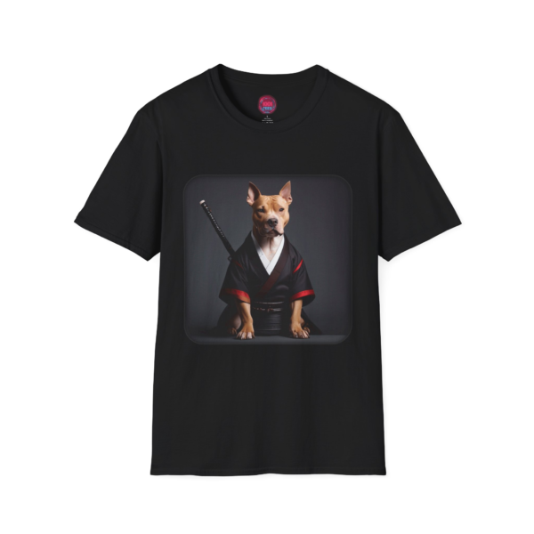 Samurai Dog Unisex Softstyle T-Shirt - Perfect for Pet Lovers!