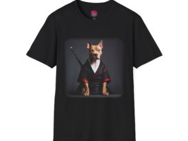 Samurai Dog – Black Graphic Tee