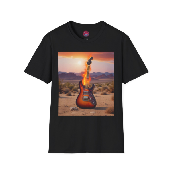 Sunset Guitar Unisex Softstyle T-Shirt - Perfect for Music Lovers