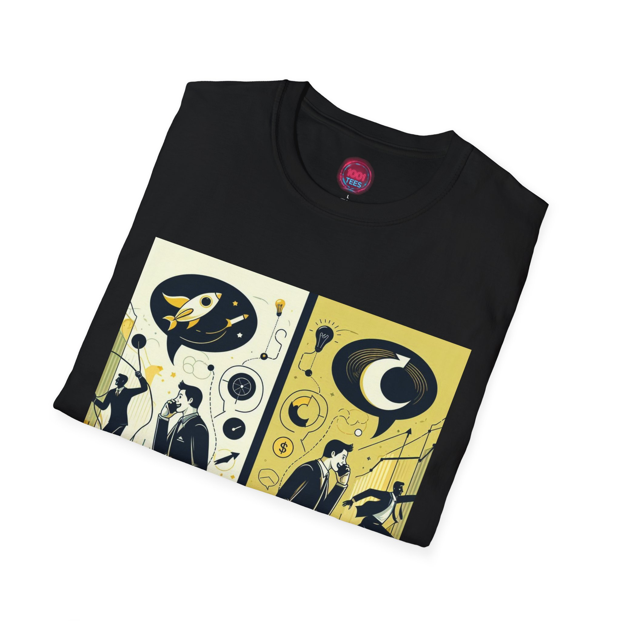 Unisex Softstyle T-Shirt - Cosmic Journey Graphic Tee for Space Enthusiasts - Image 4