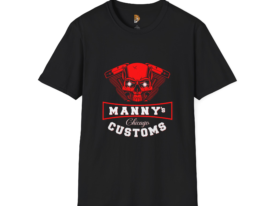 Manny's Customs Chicago T-shirt – Black Graphic Tee