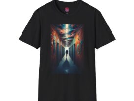 Mysterious Corridor Artistic for Creatives – Black Graphic Tee