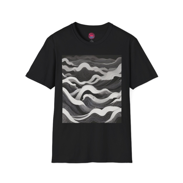 Unisex Softstyle T-Shirt - Abstract Waves Design for Relaxed Vibes