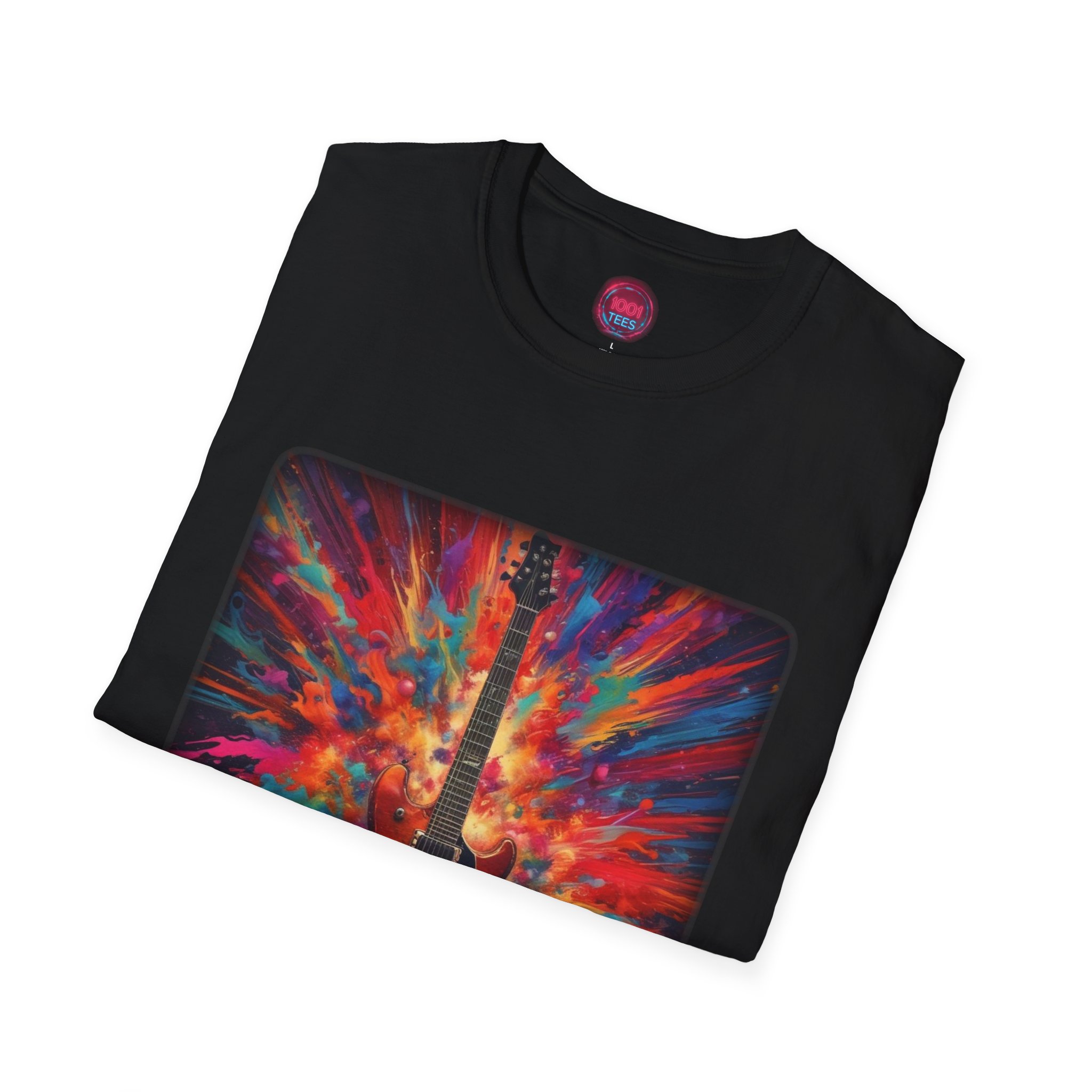 Colorful Electric Guitar T-Shirt - Perfect for Music Lovers and Festivals - Image 4