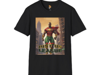 Superhero Just Us League Unisex Softstyle T-Shirt - Fun Graphic Tee for Comic Fans