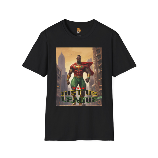 Superhero Just Us League Unisex Softstyle T-Shirt - Fun Graphic Tee for Comic Fans