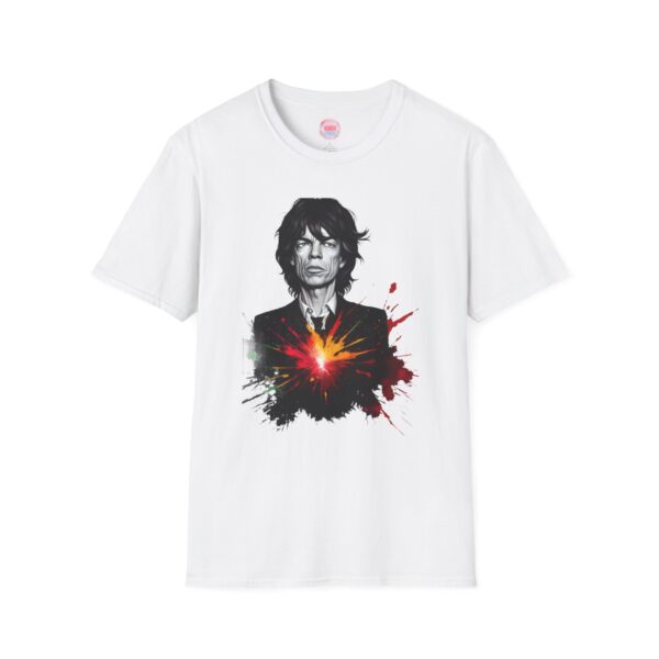 Rock Star Unisex Softstyle T-Shirt - Artistic Design with Color Splash