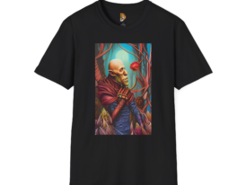 Mystical Art Surreal Forest Design – Black Graphic Tee