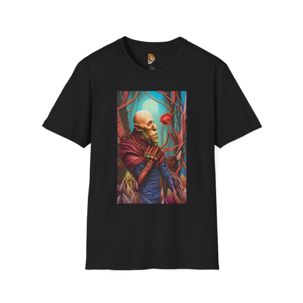 Mystical Art Unisex Softstyle T-Shirt - Surreal Forest Design