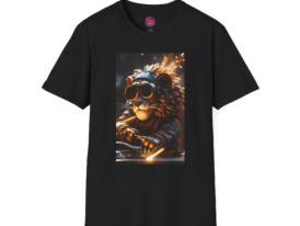 Cool Lion DJ Graphic – Black Graphic Tee