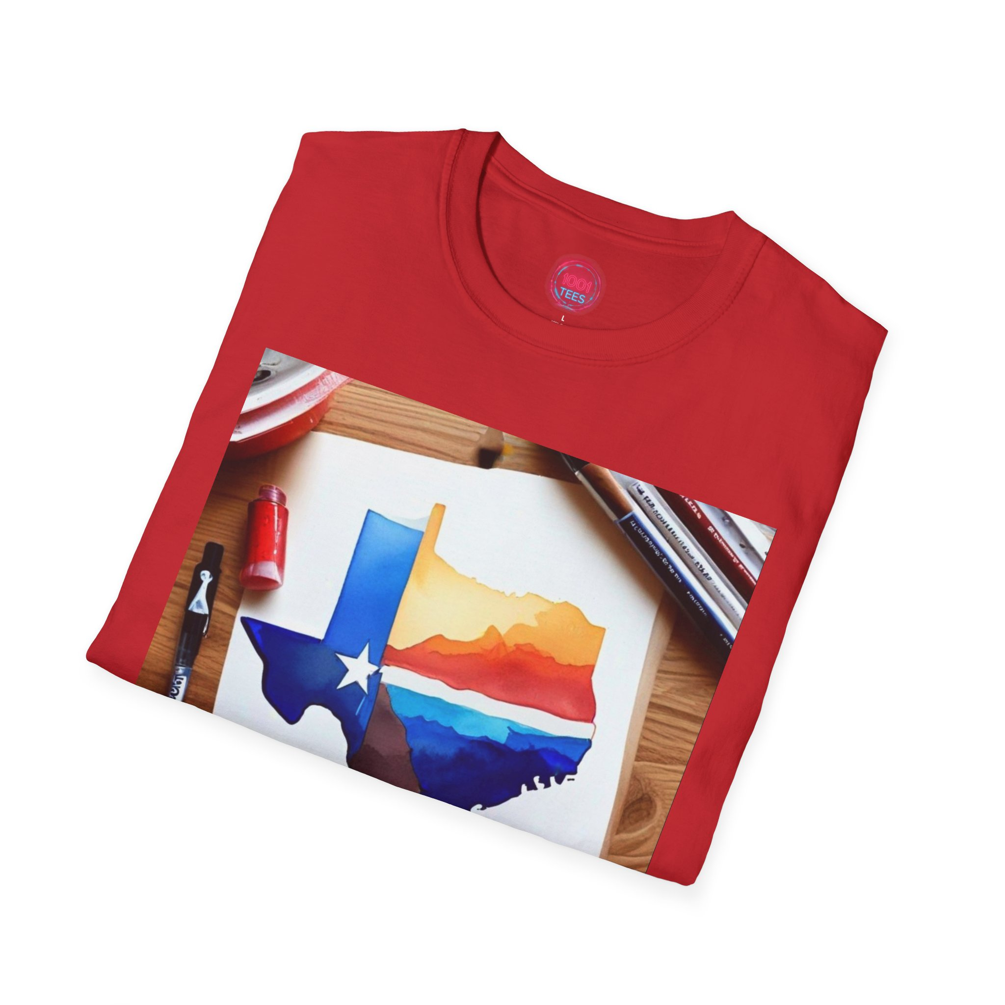 Texas Sunset Unisex Softstyle T-Shirt - Vibrant State Pride Tee - Image 16