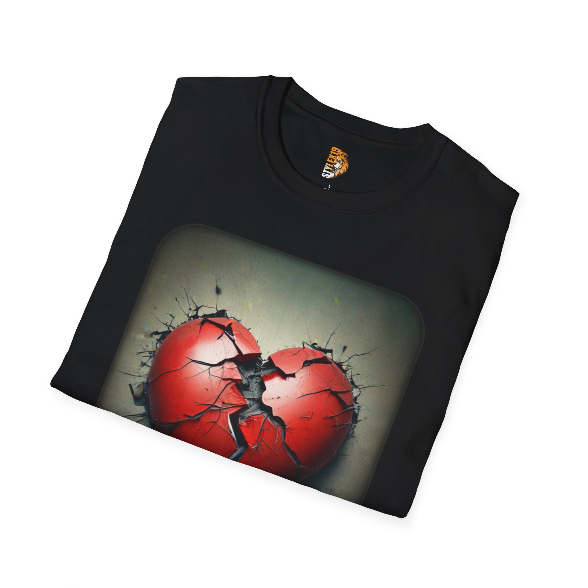 Heartbreak Unisex Softstyle T-Shirt - Express Your Emotions - Image 4