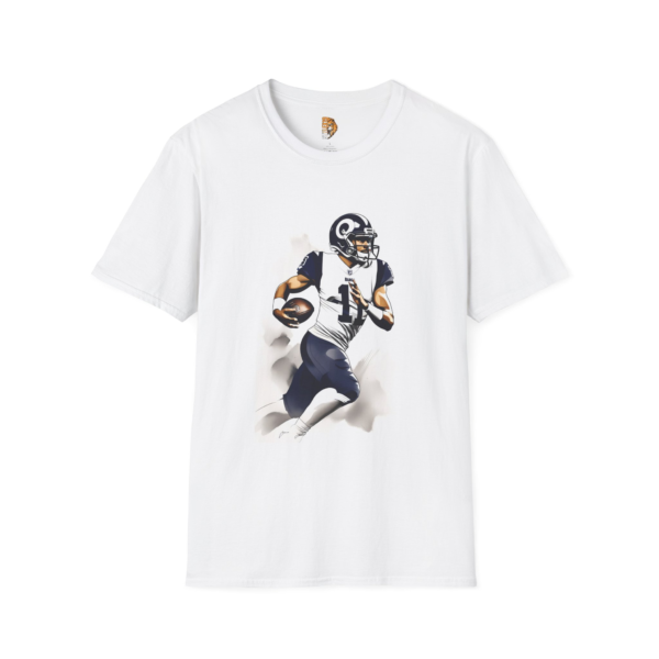Unisex Softstyle Football Player Tee - Sporty Graphic T-Shirt for Fans