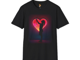 Heartbeat Love & Passion – Black Graphic Tee