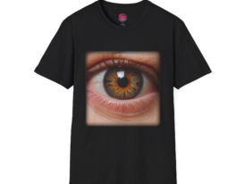 Eyelight Artistic Eye Design – Black Graphic Tee