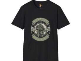 Talk Duty to Me, Pride & Honor Design – Black Graphic Tee
