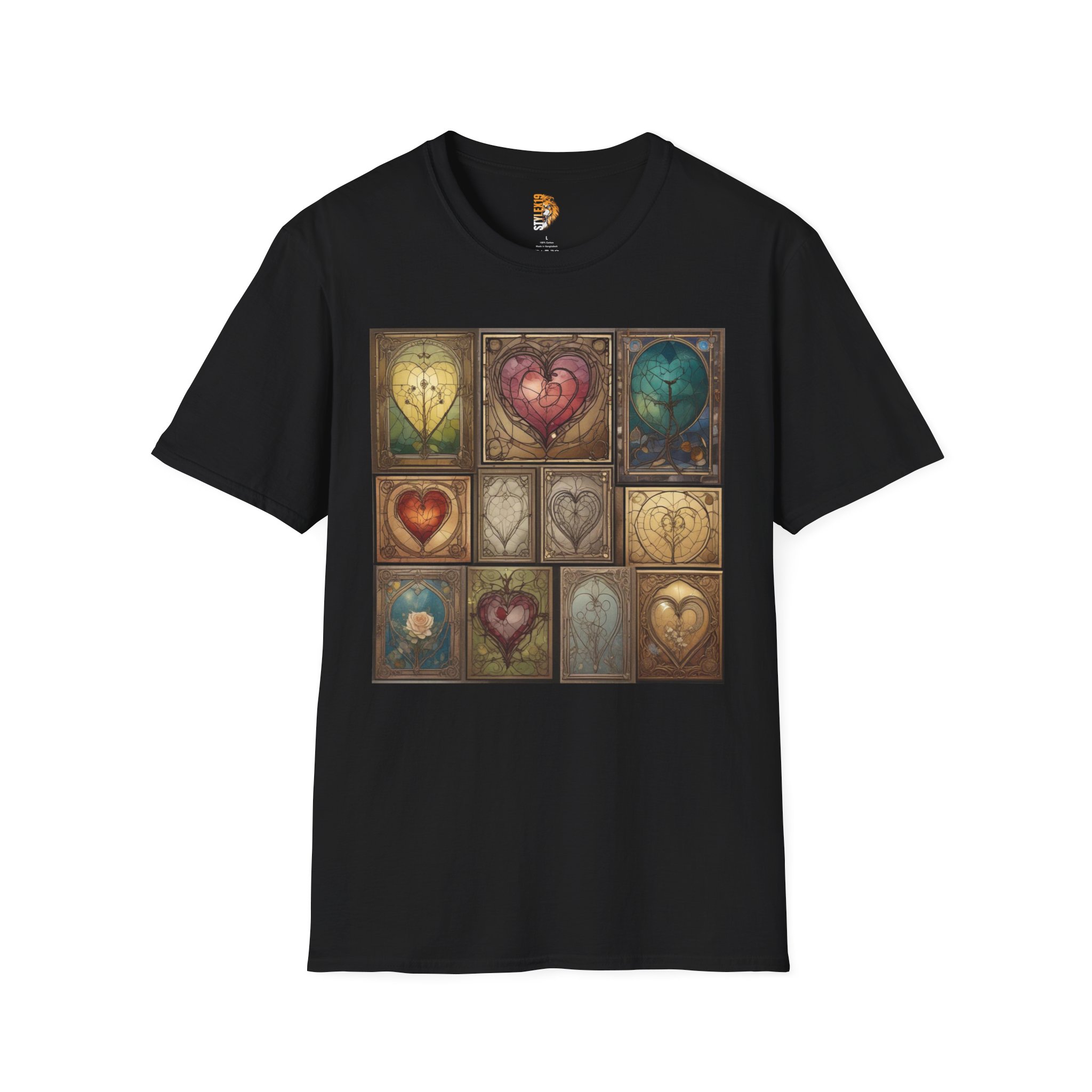 Heartfelt Art Unisex Softstyle T-Shirt – Vintage Aesthetic Design
