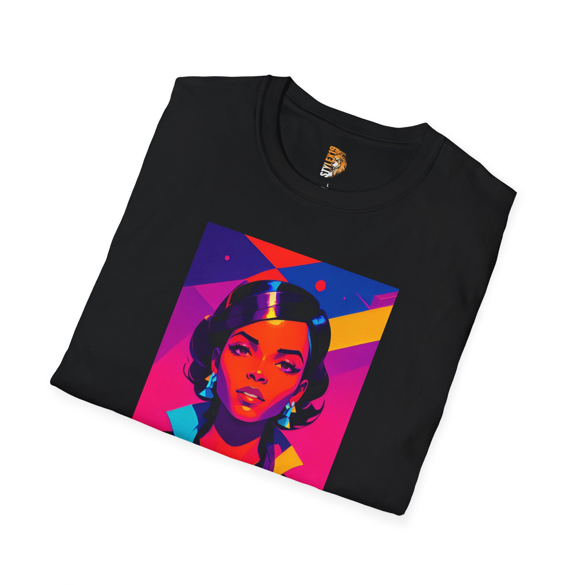 Vibrant Iconic Art Unisex Softstyle T-Shirt - Image 4