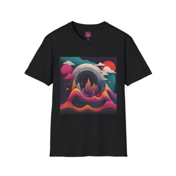 Vibrant Mountain Sunset Unisex Softstyle T-Shirt
