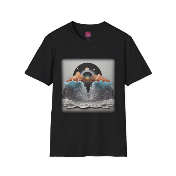 Artistic Mountain Wave Unisex T-Shirt - Perfect for Nature Lovers