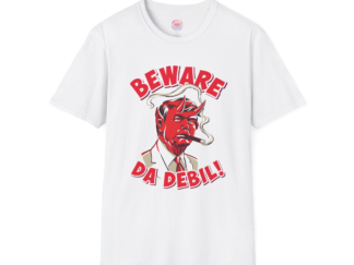 Beware Da Debil Unisex Softstyle T-Shirt - Fun Quirky Graphic Tee for Casual Wear