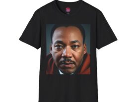 Martin Luther King Jr. Inspirational Activism Tee – Black Graphic Tee