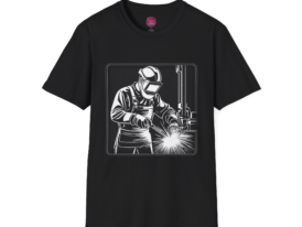 Welding Graphic – Black Graphic Tee