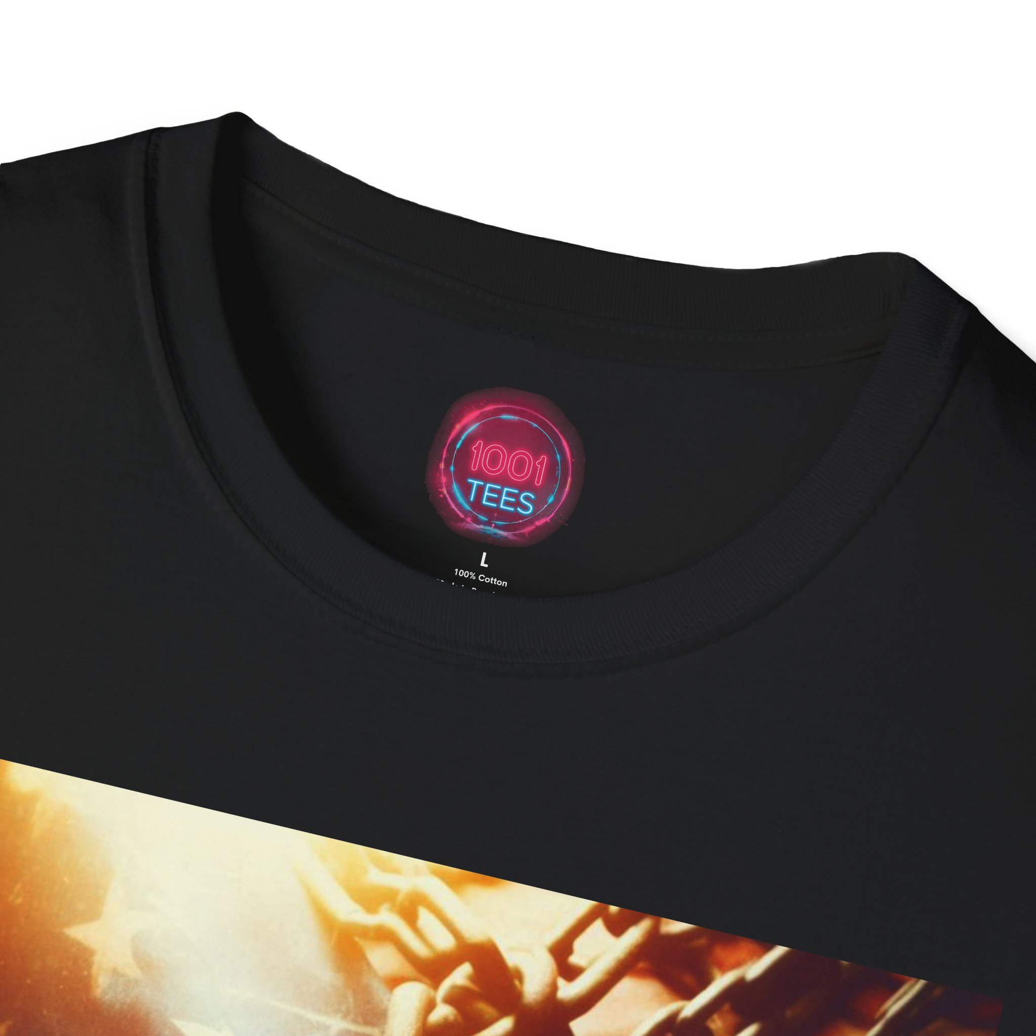 Patriotic Freedom T-Shirt - Unisex Softstyle Tee with American Flag Design - Image 3