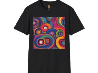 Vibrant Swirl Design Unisex Softstyle T-Shirt - Colorful Abstract Art Tee