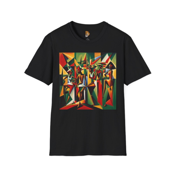 Vibrant Abstract Art Unisex Softstyle T-Shirt